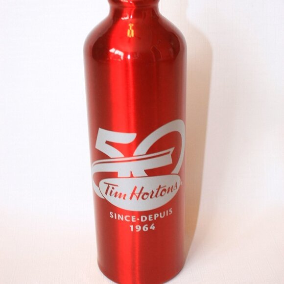 Tim Hortons 50 Stainless Steel Water Bottle BNWT - Picture 1 of 4